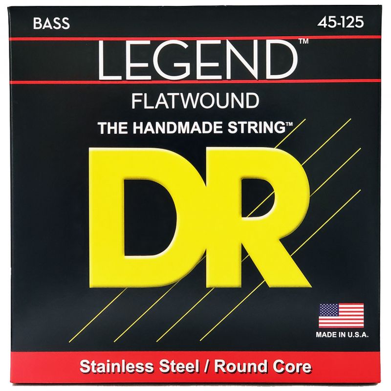 Набор струн DR Strings LEGEND Flatwound Bass - Medium 5-String (45-125)